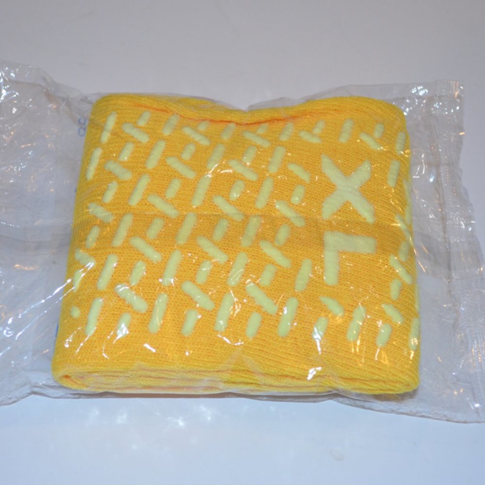 MEDLINE Double Tread Slippers Knit 1 Pair Slippery Resistant Socks Yellow XL